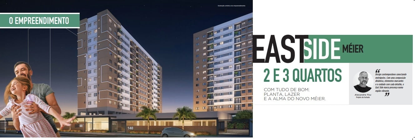 East Side Meier - Apartamentos de 2 e 3 Quartos a venda