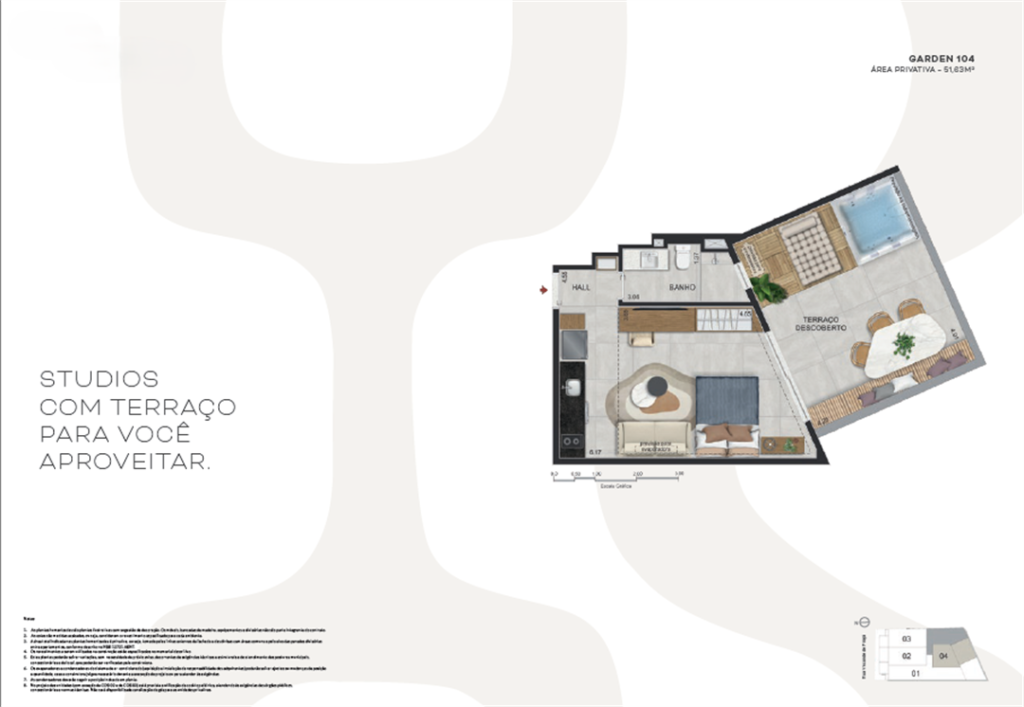 Planta humanizada Cobertura Duplex SIG Engenharia