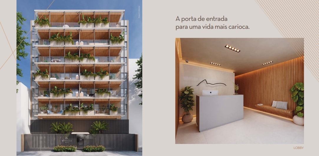 Fachada moderna do lançamento Karioka Botafogo Fachada moderna do lançamento Karioka Botafogo