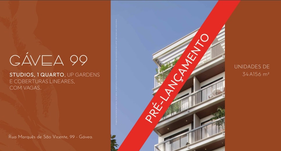 Gávea 99 Lançamento residencial no bairro da Gávea 