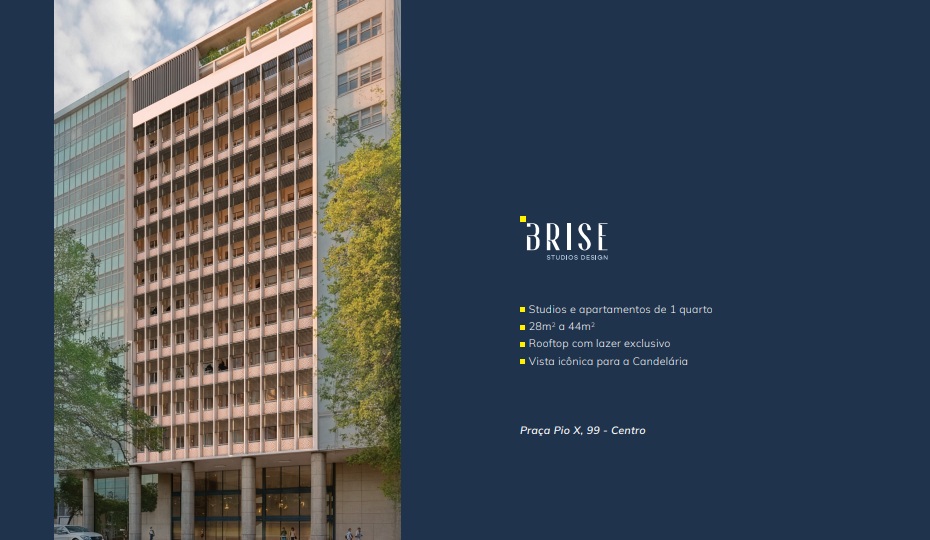 Lançamento Brise Studios no Centro do Rio de Janeiro