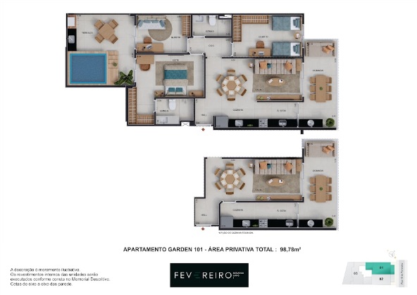 fevereiro botafogo living planta cobertura