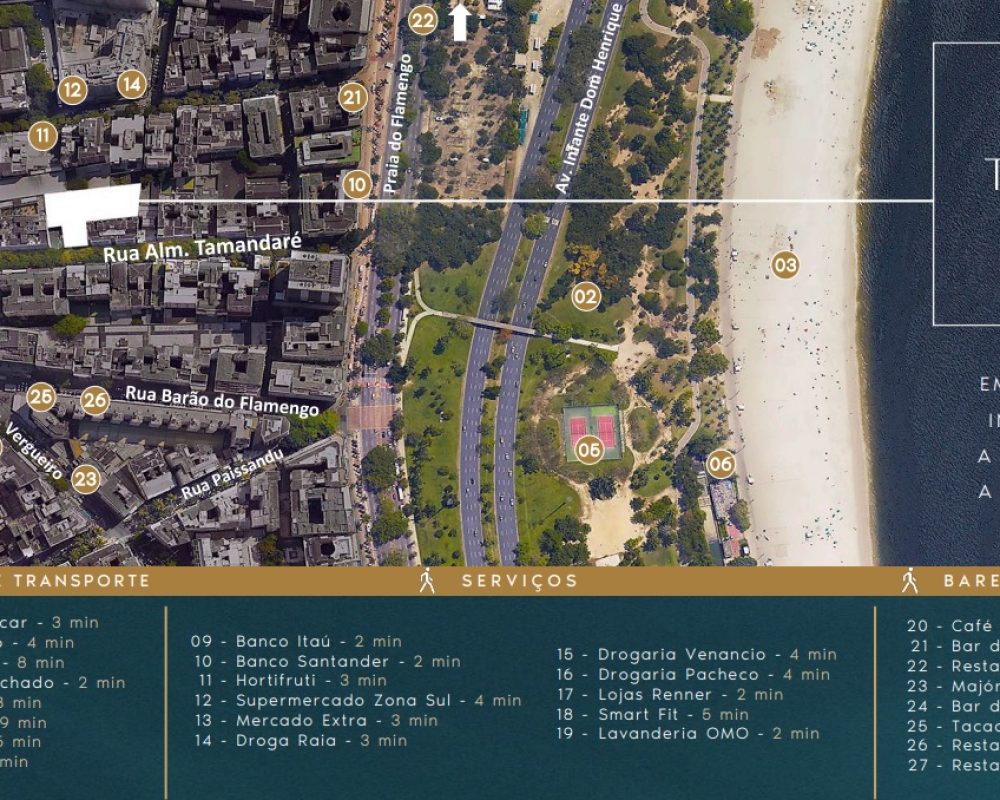 Localização do Taman Contemporâneo na Almirante Tamandaré