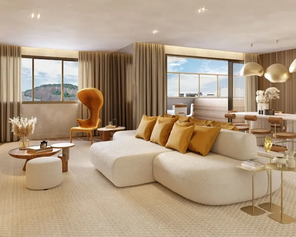 Botafogo By Yoo , sala da cobertura linear