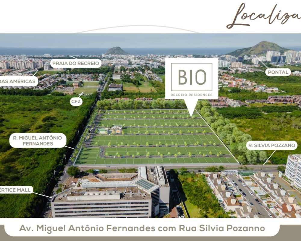 Localização Bio Recreio Residences