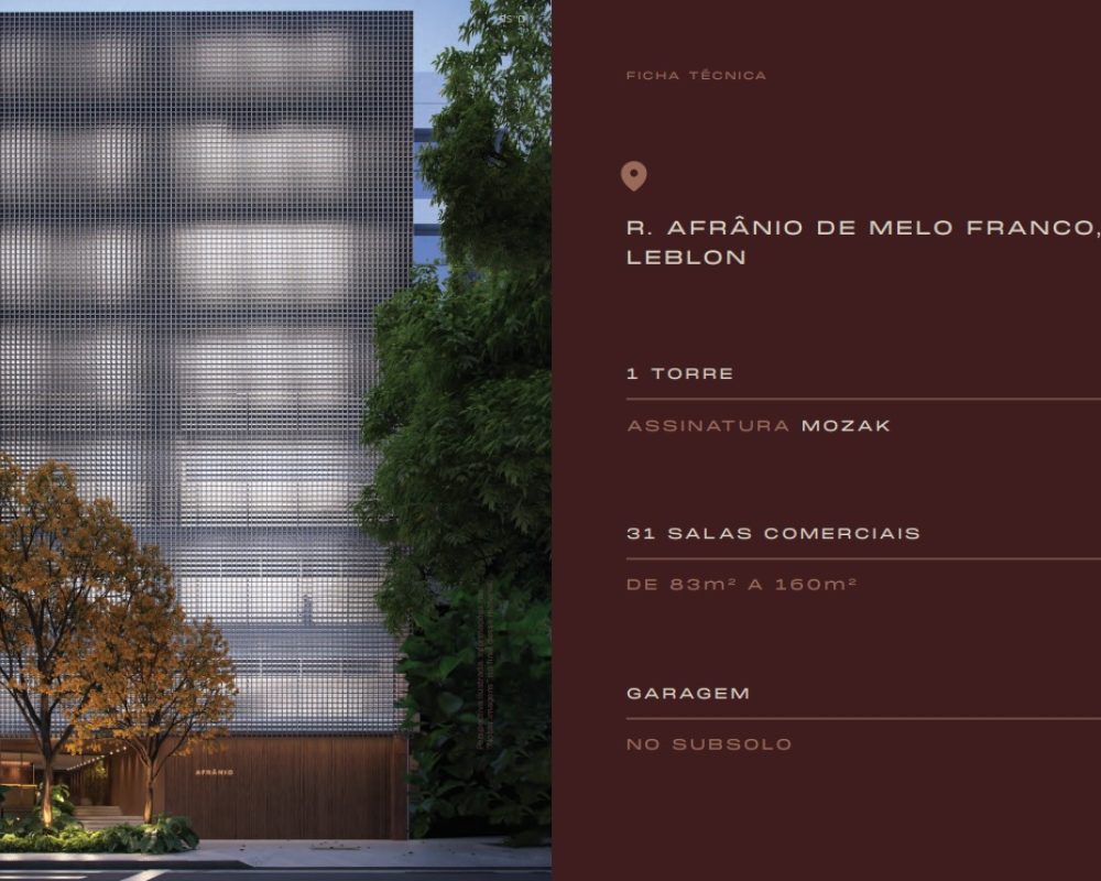 Afrânio Mozak, o lançamento da Mozak Engenharia no Leblon