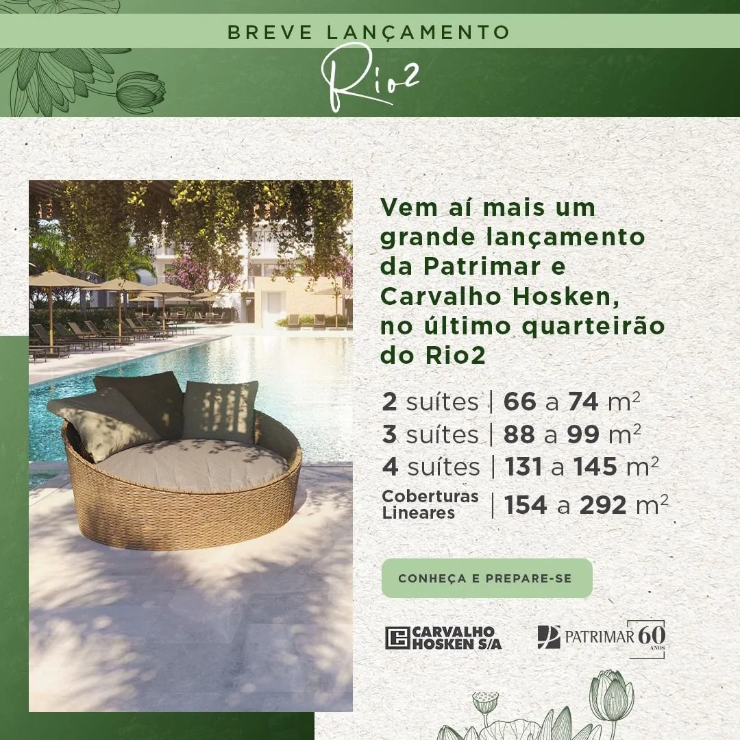 Rio 2 Barra da Tijuca Lançamento Patrimar
