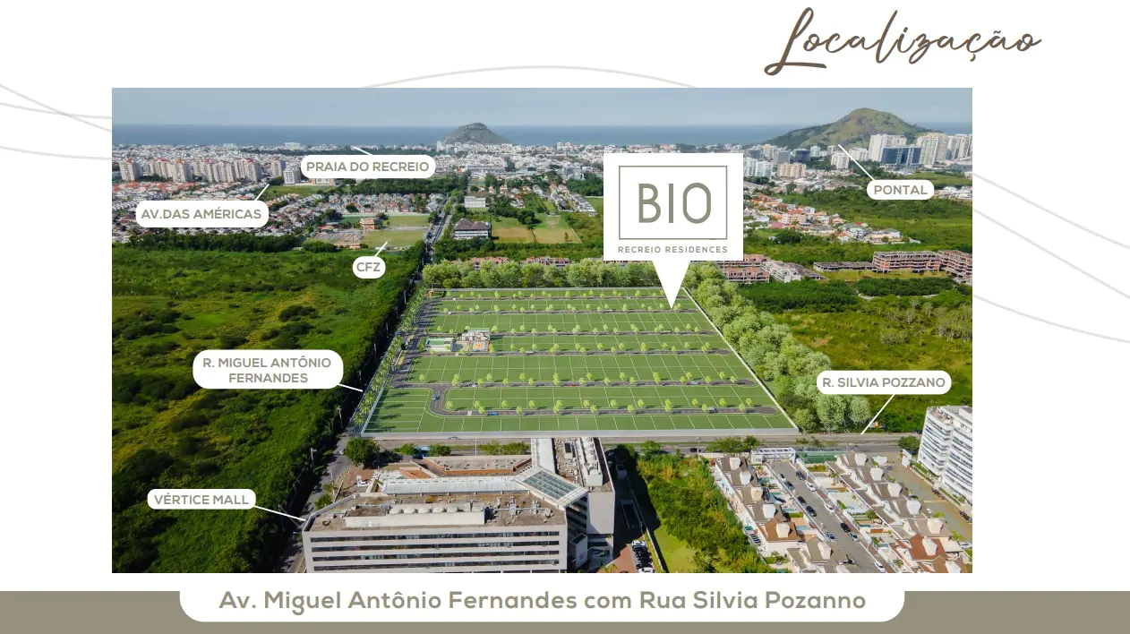 Localização Bio Recreio Residences