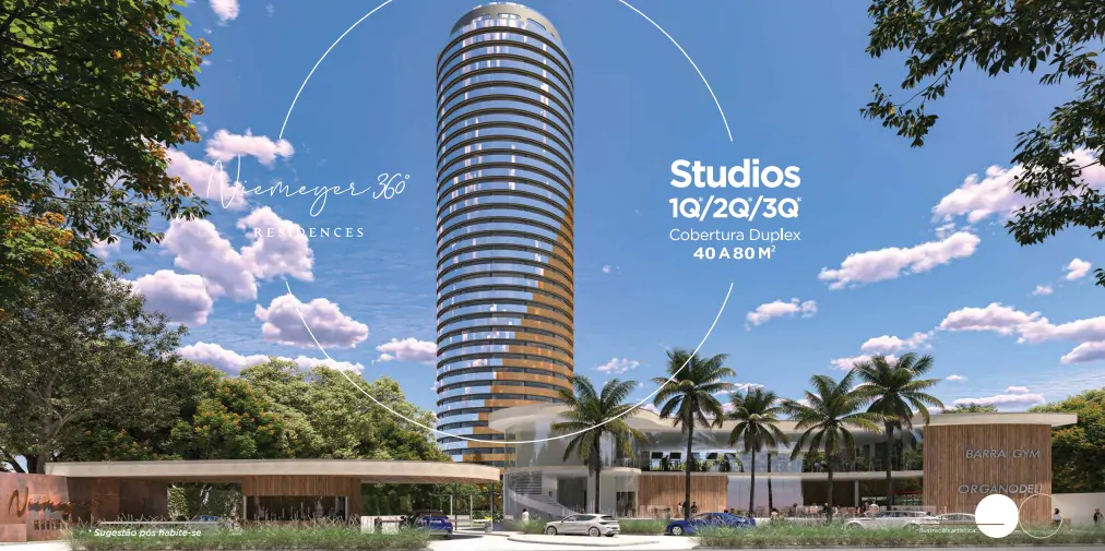 Torre Niemeyer 360° Residences na Barra da Tijuca 