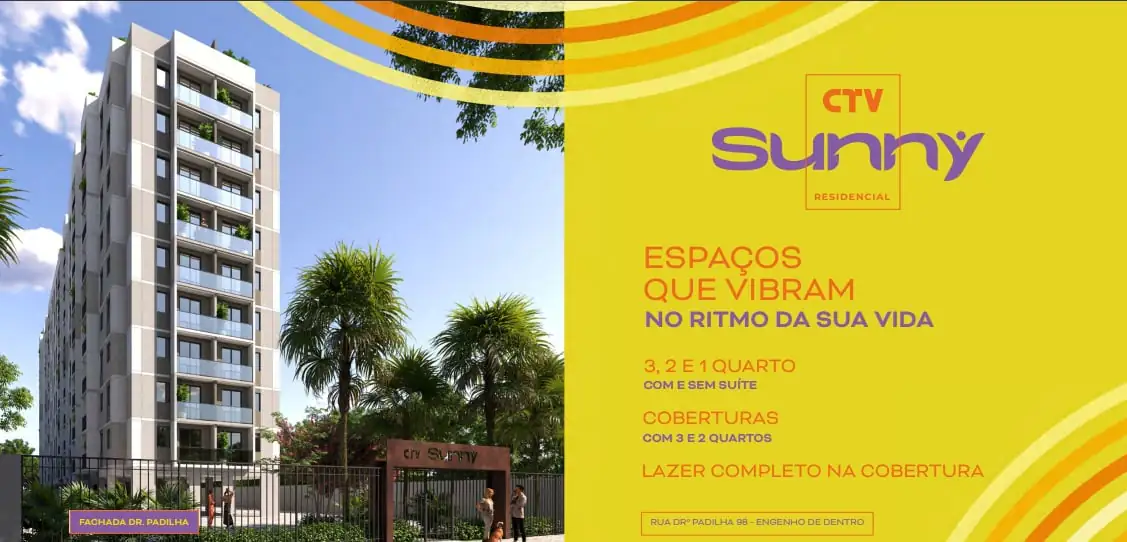 Sunny Engenhão: Lançamento CTV no Engenho de Dentro