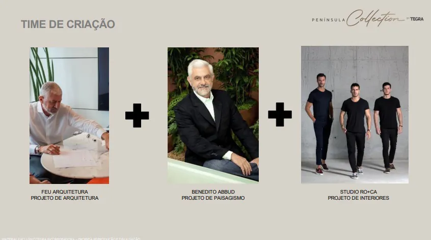 Design assinado por profissionais renomados