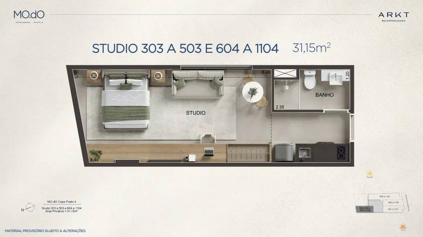 modo copacabana planta studio