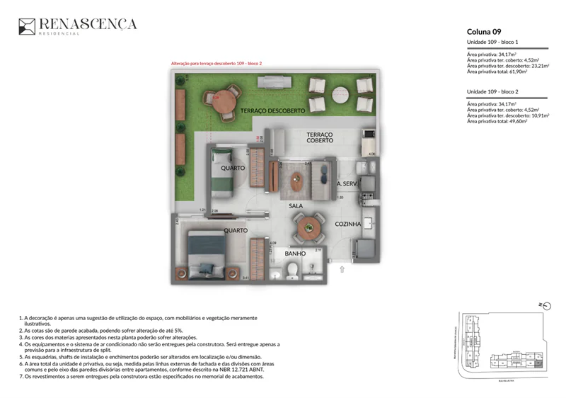 renascença residencial andarai planta