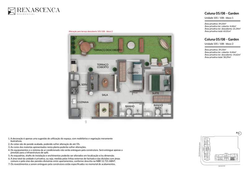 renascença residencial andarai planta