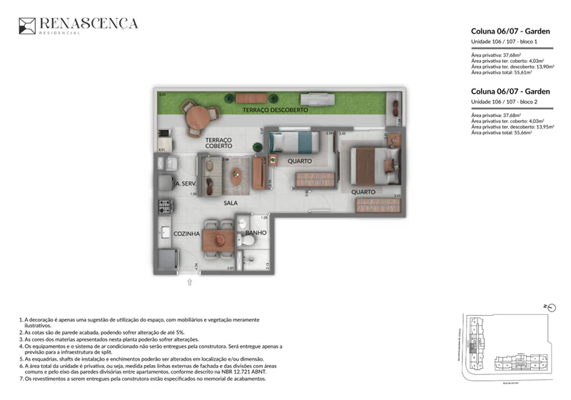 renascença residencial andarai planta