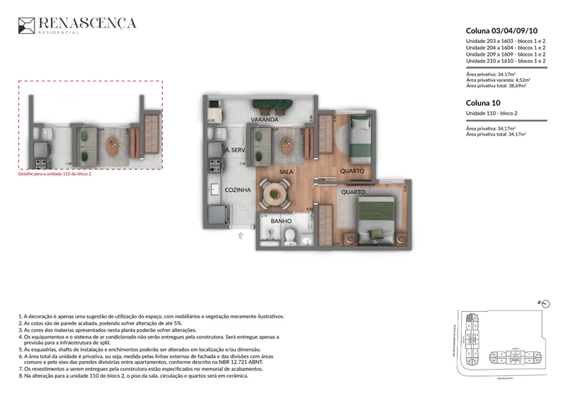 renascença residencial andarai planta