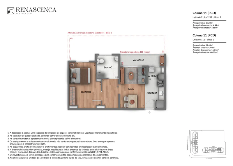 renascença residencial andarai planta